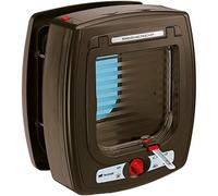 Ferplast Cat Door with Microchip Swing Microchip, One Size/8.86 x 6.38 x h 9.92", Brown