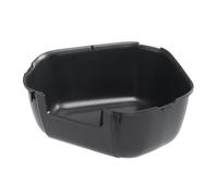 Ferplast Corner Cat Litter Tray, Toilet for Large Cats, Made of Plastic with High Edges, Quick and Easy to Clean L 56.5 x W 50 x H 21.5 cm, Black