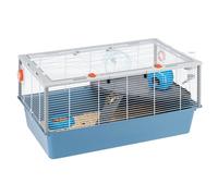 Ferplast CRICETI 80 Spacious Hamster Cage - Multi-Level Design with Large Living Space, Fully Equipped Exercise Wheel & Accessories, Easy Access & Cleaning - Tubes Connect&Play, 78x48xh39cm