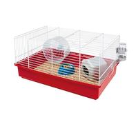 Ferplast CRICETI 9 Large Hamster Cage - Fully Equipped, Comfortable Interactive Habitat, Exercise Wheel & Accessories Included - Easy Clean, 46x29,5xh23cm