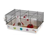 Ferplast CRICETI 9 Themed Hamster Cage - Space Design for Kids - Fully Equipped, Comfortable Interactive Habitat, Exercise Wheel & Themed Accessories Included - Easy Clean, 46x29,5xh23cm