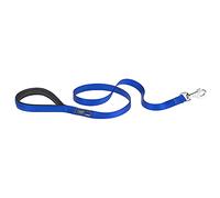 Ferplast DAYTONA G Extra-Resistant Dog Lead - Soft Padded Handle - Practical Hygienic Bag Holder - Anti-Abrasion - Italian Design - 120 x 2.5 cm, Blue