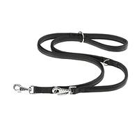 Ferplast DAYTONA GA Extra Strong Training Dog Lead - 3 Adjustable Lengths - Soft Padded Handle - Anti-Abrasion - Italian Design - 200 x 2 cm, Black