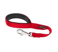 Ferplast DAYTONA GM Extra-Resistant Dog Lead - Soft Padded Handle - Practical Hygienic Bag Holder - Anti-Abrasion - Italian Design - 45 x 2.5 cm, Red