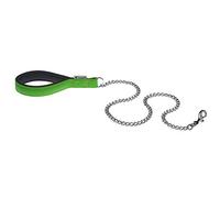 Ferplast DAYTONA GM Extra-Strong Dog Lead - Soft Padded Handle - Metal Chain - Italian Design - 100 x 2.5 cm, Green