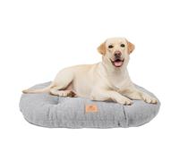 Ferplast Dog Bed Cushion for Large Dogs, Cat Bed, Washable Synthetic Bouclé Fabric, Soft Padding, 85 x 55 x h 5 cm. Grey