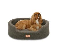 Ferplast Dog Bed Cushion for Medium-Sized Dogs, Cat Bed, Washable Synthetic Bouclé Fabric, Soft Padding, 65 x 46 xh 17 cm. Green