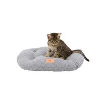 Ferplast Dog Bed Cushion for Small Dogs, Cat Bed, Washable Synthetic Bou abric, Soft Padding, 43 x 30 x h 3 cm. Grey