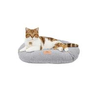 Ferplast Dog Bed Cushion for Small Dogs, Cat Bed, Washable Synthetic Bouclé Fabric, Soft Padding, 43 x 30 x h 3 cm. Grey