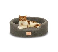 Ferplast Dog Bed Cushion for Small Dogs, Cat Bed, Washable Synthetic Bouclé Fabric, Soft Padding, 45 x 35 x h 13 cm. Green