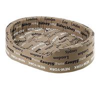 Ferplast Dog Bed Dandy, Removable, Washable Cushion, Cotton Cover with Soft Padding, also ideal as a Cat Bed, 55 x 41 xh 15 cm, Brown