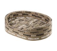 Ferplast Dog Bed Dandy, Removable, Washable Cushion, Cotton Cover with Soft Padding, also ideal as a Cat Bed, 45 x 35 xh 13 cm, Brown