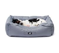 Ferplast Dog Bed Dog Cushion Dog Bed Large Scratch-proof Fabric Washable Dog Mat Waterproof 78 x 56 x 22 cm.Grey
