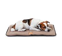 Ferplast Dog Bed Dog Cushion Dog Bed Medium Double sided Scratch-proof and waterproof fabric, Warm Microfleece 30° machine washable dog mattress 65 x 48 x 3,5 cm.Black
