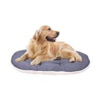 Ferplast Dog Cushion Relax, Cushion for large dogs, Cat Cushion, Mat for kennels and cars - Washable - in Cotton and Peluche with Soft Padding, 100 x 63 cm. Brown