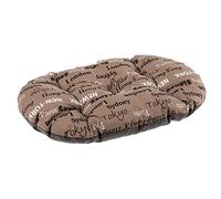Ferplast Dog Cushion Relax, Cushion for large dogs, Cat Cushion, Mat for kennels and cars - Washable - in Cotton with Soft Padding, 100 x 63 cm. Brown