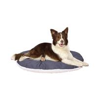 Ferplast Dog Cushion Relax, Cushion for medium-sized dogs, Cat Cushion, Mat for kennels and cars - Washable - in Cotton and Peluche with Soft Padding, 85 x 55 cm. Brown