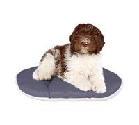 Ferplast Dog Cushion Relax, Cushion for medium-sized dogs, Cat Cushion, Mat for kennels and cars - Washable - in Cotton and Peluche with Soft Padding, 78 x 50 m. Brown