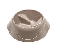 Ferplast Dog Bowl MAGNUS SLOW Anti-Gulping, Non-Slip Rubber Base, Slow Feeder, Enhances Digestion, 22 x 20,5 x h 10 cm. 0,5 L. Grey
