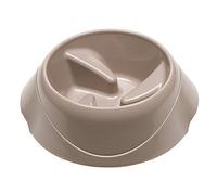 Ferplast Dog Bowl MAGNUS SLOW Anti-Gulping, Non-Slip Rubber Base, Slow Feeder, Enhances Digestion, 30 x 28 x h 14 cm. 1,5 L. Grey