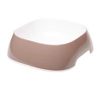 Ferplast Glam Dog Bowls - Fashionable, Non-Slip Plastic Dog Food Bowl and Dog Water Bowl, Easy to Clean, 1,2 Liter, Grey