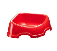 Ferplast Dog Bowls PARTY, Non-Slip Rubber Base, Food and Water Plastic Bowl Easy to Clean, 24 x 21 x h 7 cm. (0,5 L)