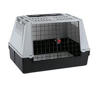 Ferplast Car carrier for dogs ATLAR CAR 100, Ventilation grids, Storage Compartments, Draining Pad Included, grey