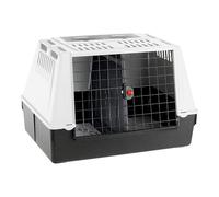 Ferplast Car carrier for dogs ATLAR CAR 100, Ventilation grids, Storage Compartments, Draining Pad Included, grey