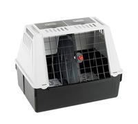 Ferplast Dog Carrier for Car Dog Transport Box ATLAR CAR 80, Ventilation grids, Storage compartments, Draining pad included, 82 x 51 x h 61 cm.