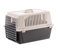 Ferplast Dog Carrier, Secure, Practical, Easy to Clean, Durable Medium Dog Travel Box Cage up to 15 Kg. 60 x 40 x h.38 cm. Black
