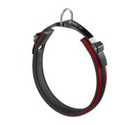 Ferplast Dog Collar ERGOCOMFORT, Collar for Medium Size Dogs, Closure with Microadjustment, Soft Padding, Quick Release, Red