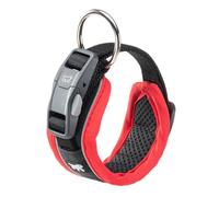 Ferplast Dog Collar GENIUS C15/35, Reflective, Breathable, Adjustable, Quick Release Magnetic Closure, Collar for Small Size Dogs, Soft Padding, Red