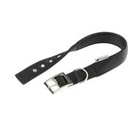 Ferplast Dog Collar Large Size Dog Collar in Padded Nylon Adjustable Metal Buckle, Neck Size 56-64 cm, Black