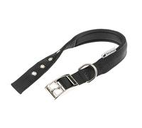 Ferplast Dog Collar Medium Large Size Dog Collar in Padded Nylon Adjustable Metal Buckle, Neck Size 34-42 cm, Black