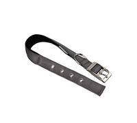 Ferplast Dog Collar Medium Large Size Dog Collar in Padded Nylon Adjustable Metal Buckle, Neck Size 41-49 cm, Grey