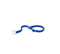 Ferplast Dog Collar, Training Collar with Adjustable Rings, in Nylon Cord, Length 70 cm, Thickness 13 mm, Blue