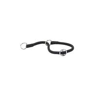 Ferplast Dog Collar, Training Collar with Adjustable Rings, in Nylon Cord, Length 70 cm, Thickness 13 mm, Black
