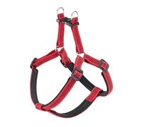 Ferplast Dog Harness DAYTONA DELUXE, Nylon Dog Harness Medium/Large Size, Padded, Adjustable, Reflective. Red-Black