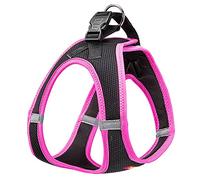 Ferplast Dog Harness Large Size KAORI L, Breathable Dog Harness, Padded and Adjustable, Easy to Wear, Reflective Edges, Chest 48-54 cm. Rose