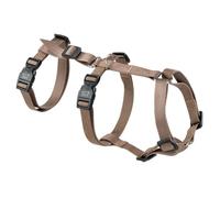 Ferplast Dog Harness Medium BRAVE MEDIUM, Escape Proof Dog Harness, Greyhound, Adjustable Harness for Dogs, 6 Closures, Marrone