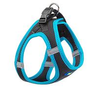 Ferplast Dog Harness Medium KAORI M, Breathable Dog Harness, Padded and Adjustable, Easy to Wear, Reflective Edges, Chest 44-48 cm. Blue