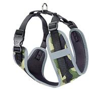 Ferplast Dog Harness Medium NIKITA M, Breathable Dog Harness, Padded and Adjustable, Easy to Wear, Reflective Edges, Chest 38-55 cm. Rgreen
