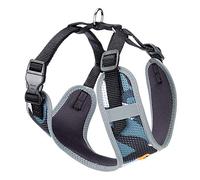 Ferplast Dog Harness Medium NIKITA S, Breathable Dog Harness, Padded and Adjustable, Easy to Wear, Reflective Edges, Chest 30-41 cm. Grey