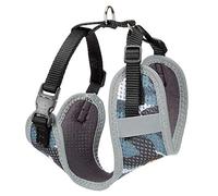 Ferplast Dog Harness Medium NIKITA XS, Breathable, Padded and Adjustable Cat Harness, Easy to Wear, Reflective Edges, Chest 28-40 cm. Grey