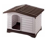 Ferplast Doghouse Villa 90 Grey 88x72x65 cm Dog Kennel Shelter Supply 87255099