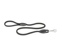 Ferplast Dog Leash SPORT, Long Dog Training Leash, 2m Training Lead, Nylon Cord Leash with Handle and Metal Snap Hook, 2 Meters Long Dog Lead, Black