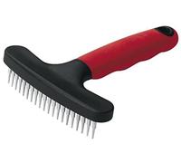 Ferplast Dog rake comb GRO 5848, Long rounded teeth, Pet undercoat grooming, Medium and long-haired animals, 11 x h 15,5 cm