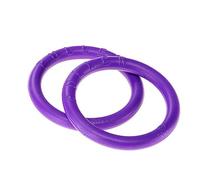 Ferplast Dog Toy, Dog Training Ring, Chew Toy, for Running, Jumping, Pulling, Robust Non-Toxic Material, Floating, PULLER MICRO, Puppy and Small Dog Toys, Set of 2 Fitness Rings