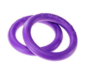 Ferplast Dog Toy, Dog Training Ring, Chew Toy, for Running, Jumping, Pulling, Robust Non-Toxic Material, Floating, PULLER STANDARD, Medium and Large Size Dog Toys, Set of 2 Fitness Rings