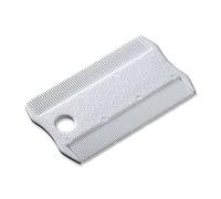 Ferplast Double Flea Comb for Dogs and Cats - Rounded Plastic Teeth for Short and Medium Hair